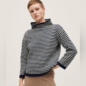 Babaa No 6 Striped Pullover Wool Jumper Sweater